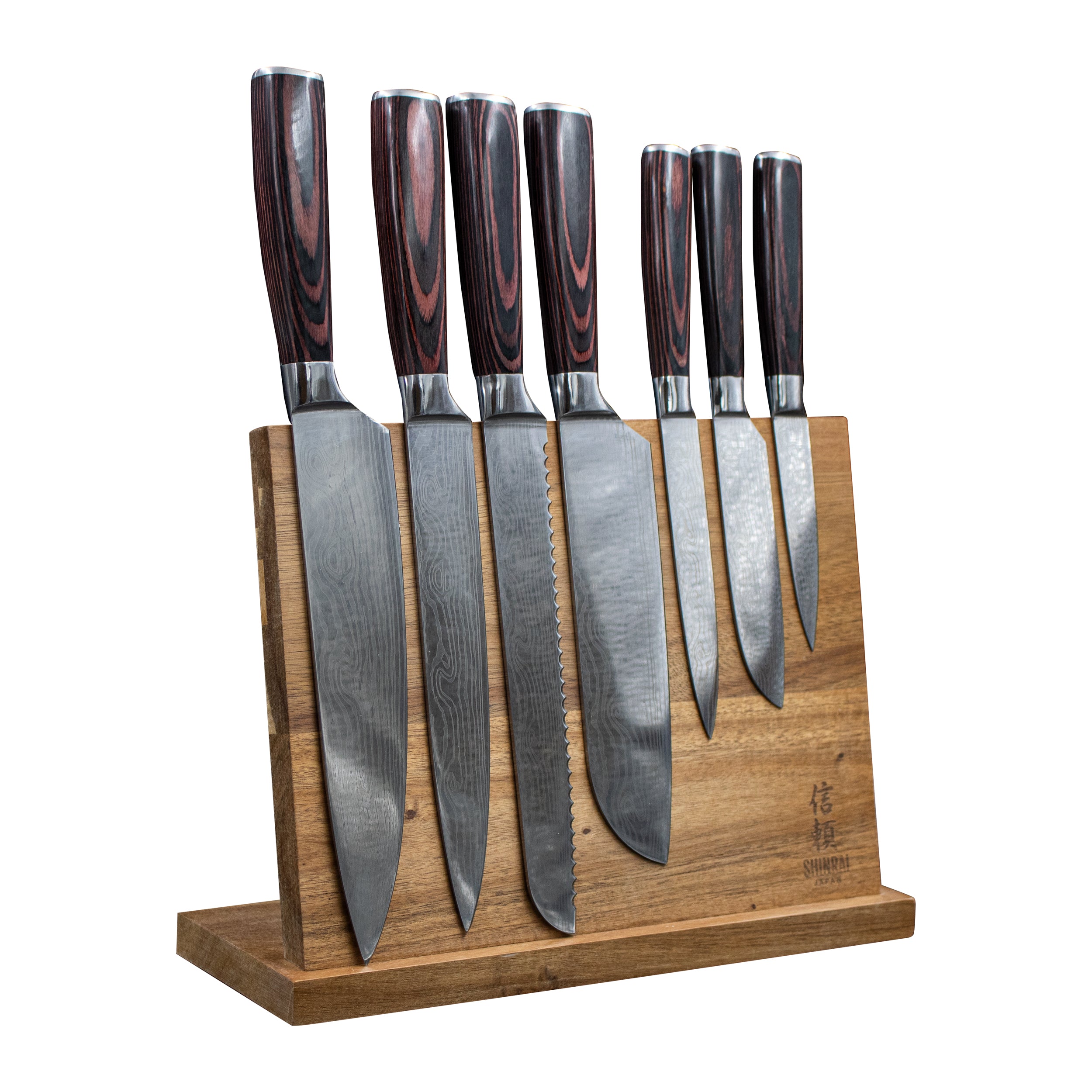 Hatori - Damascus Print 7-Piece Knife Set